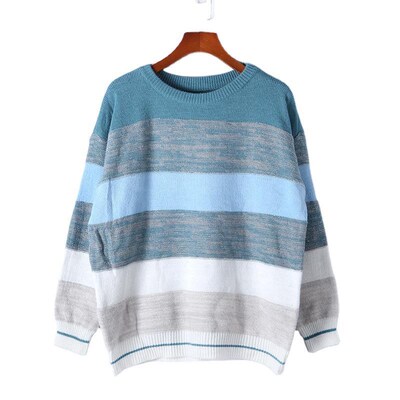 Multicolor Patchwork Knitwear 2025 Europe US Womens Autumn W