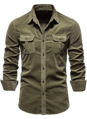 Cotton Mens Shirt Business Casual Fashion Spring Shirts Top
