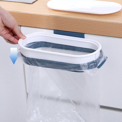 Garbage Hanging Bag Kitchen Trash Storage Rack Bag Hook Scou