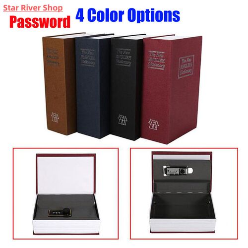 Safe Box Piggy Bank Secret Book For Coin Money Stash Securit