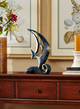 招财乘风破浪装饰摆件家居创意客厅电视办公桌摆设欧式酒柜装饰品