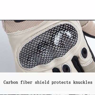 Carbon Fiber Touch-Screen Tactical Gloves Fingerless Men For