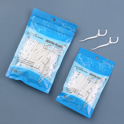 50/100pcs Dental Floss Flosser Picks Toothpicks Teeth Stick