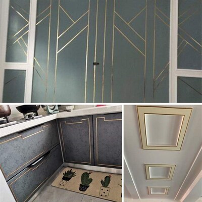 decoration stick door cabinet imitation gold ceiling barber