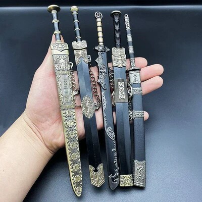 New Fake Sword Miniatures Retro Mini Knives Metal Prop Chine