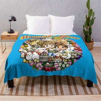 farmer kids Throw Blanket Luxury Thicken Custom for babies