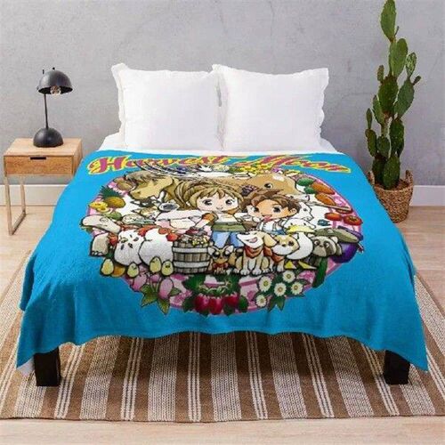 farmer kids Throw Blanket Luxury Thicken Custom for babies