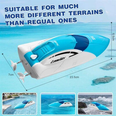 4DRC S4 RC Boat, Remote Control Boat 2.4GHz High Speed RC Ra