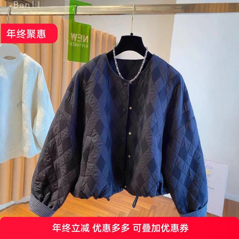 短款夹棉加厚外套女秋冬新款2025流行韩系宽松休闲轻薄棉服上衣,女装/女士精品,短外套,淘宝优惠券,粉丝福利购,淘宝优惠卷