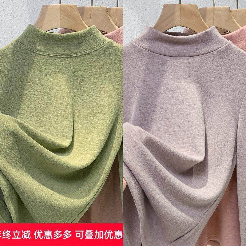 德绒打底衫女2025新款女装气质半高领桑蚕丝羊绒保暖内搭收腰上衣,女装/女士精品,羊绒衫,淘宝优惠券,粉丝福利购,淘宝优惠卷