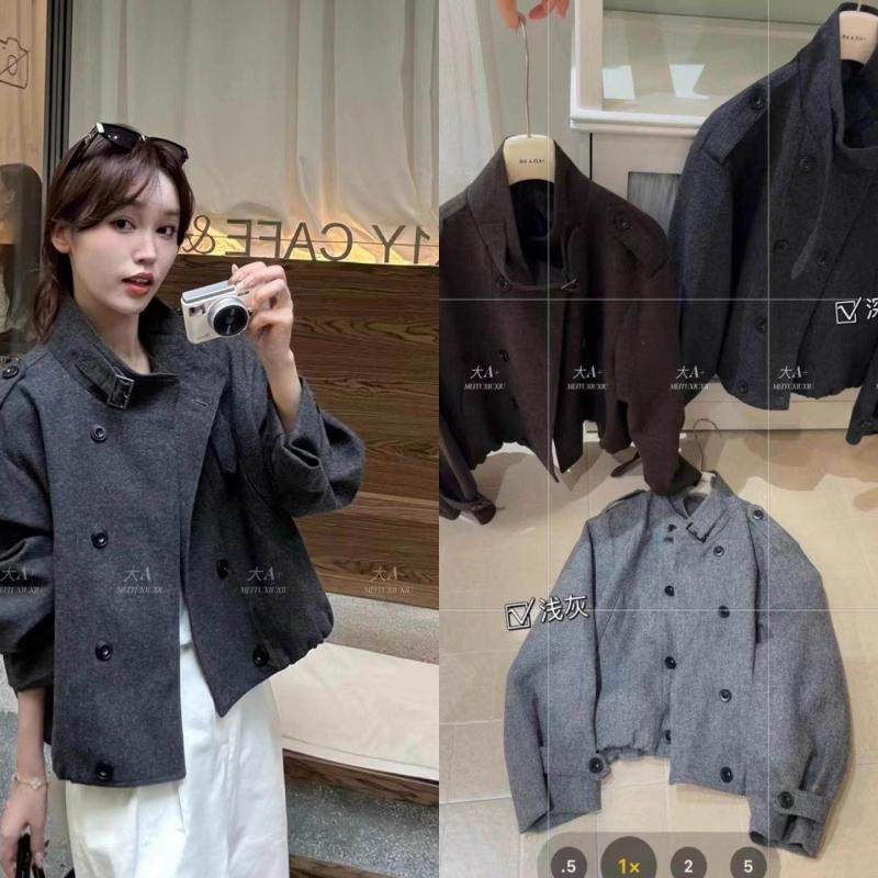 韩版宽松休闲百搭毛呢外套女2025春秋款新款小个子时尚减龄上衣显,女装/女士精品,毛呢外套,淘宝优惠券,粉丝福利购,淘宝优惠卷