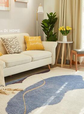 客厅in毛s地毯垫地卧室短小床边毯几衣帽间毛绒茶毯客厅地毯家用