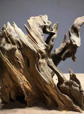 F99J5M56缸天然树根风化木雕枯木根摆件爬宠造景木沙漠晒装饰守宫