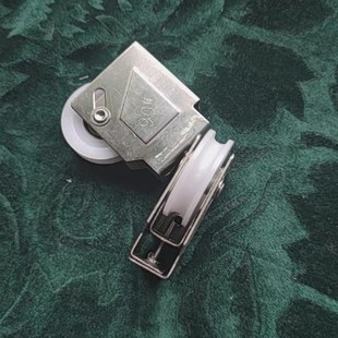 90铝合金门窗滑轮铝合金推拉门滑轮配件下轮滚轮轨道老式铁