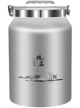 富海铝制真空米桶大容量储存罐铝罐咖啡豆茶叶罐密封罐家用米面桶