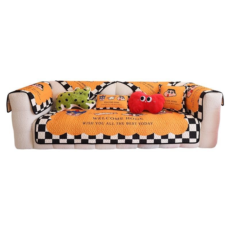 卡通可爱四季沙发垫新款防滑布艺坐垫子多巴胺沙发盖布巾罩,居家布艺,沙发垫,淘宝优惠券,粉丝福利购,淘宝优惠卷