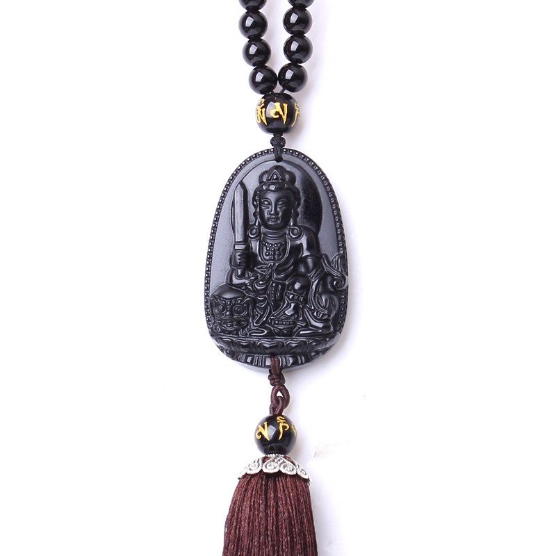 文殊菩萨佛汽车挂件兔年生肖属兔本命佛车内饰品守护神挂饰品男女