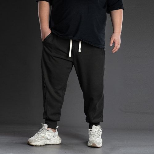 大码肥仔矮胖男士运动休闲卫裤