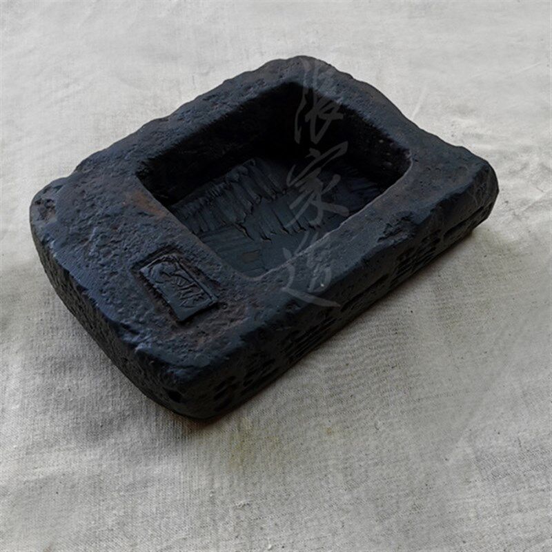 张家造仿古汉砖菖蒲盆文竹红枫富贵竹复古青砖花盆桌面摆件置物篮