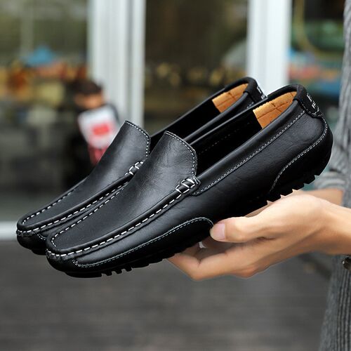 Shoes Leather Men Luxury rendy Casual Slip on Formal Loafers