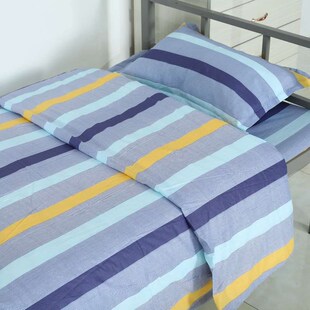 Staff bed cover pill plaid quilt piece three dormitory sheet