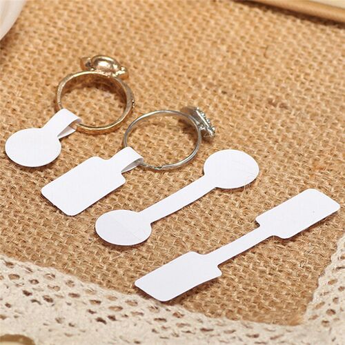 100/50pcs/bag Blank Paper Price Tags Stickers For Craft Neck