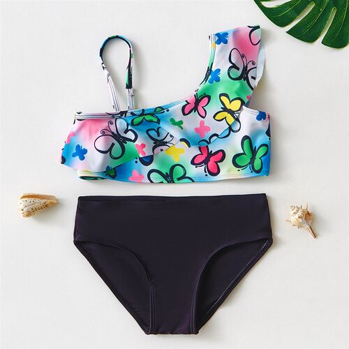 Girls Bikini 3~10Years Girls Swimsuit Ruffle style Swimming