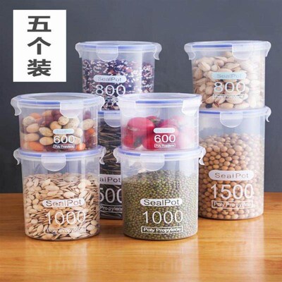 Dry Food Storage Box Containers  Kitchen Noodles Sealed Jars