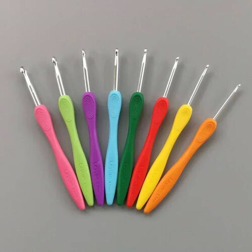 8PCS Crochet Hook 2.5-6.0mm Aluminum Crochet Needles with Co