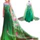 Anna Years Fancy Cosplay Elsa Princess Green Children