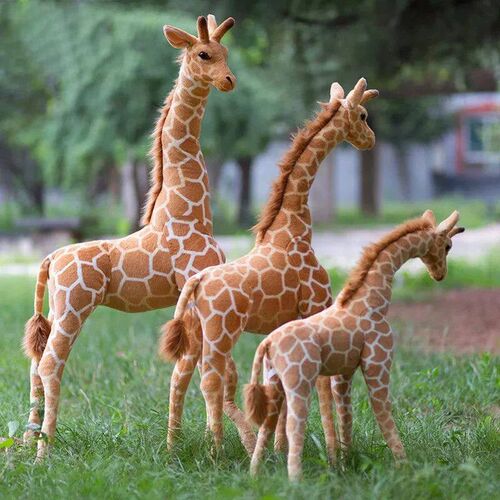 Big Size Plush Giraffe Soft Stuffed Lifelike Animals Giraffe
