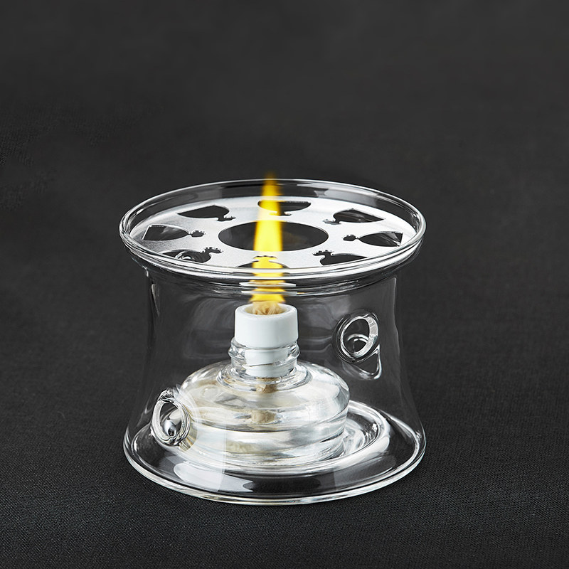 玻璃花茶壶酒精底座茶炉家用围炉煮茶器功夫茶具装加热明火底座