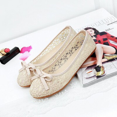 Women Flats Bow Ballet Flats Shoes Women Fashion Slip On Cut