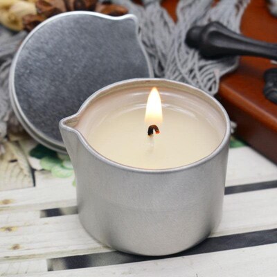 12pcs Tinplate Candle Jar Wh a Handy Spout Aromatherapy