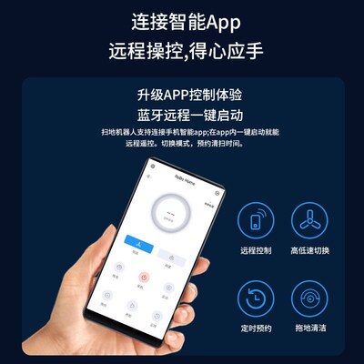 Smart Sweeper App Remote ntrol Sweeping, Suction And Mopping