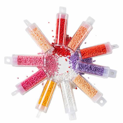 1200Pcs Japanese Glass Beads 2MM  Opaque Color Uniform DIY B