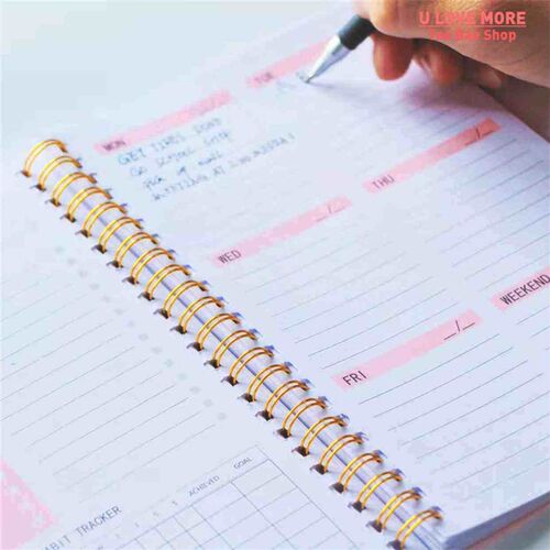 A5 Agenda Planner Notebook Diary Weekly Planner Goal Habit S