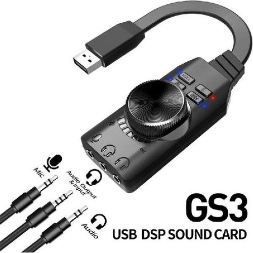 896F USB Sound Adapter with Virtual 7.1 Surround USB