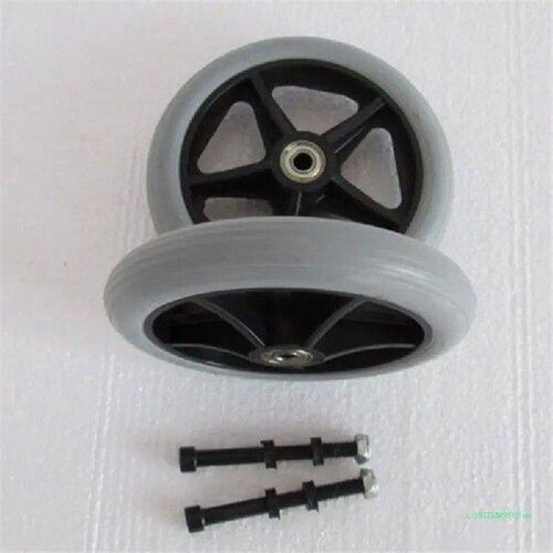 2Pcs 6/7/8in Heavy Duty Wheelchair Front Caster Flexible