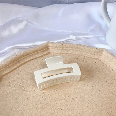 1Pc Korean Solid Hair Claws Elegant Clear Acrylic Hair Clips