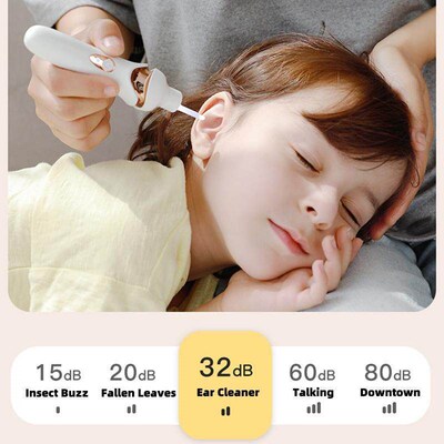Ear Cleaner Spoon Kid Painless Vacuum Earwax Cleaning Ear Wa