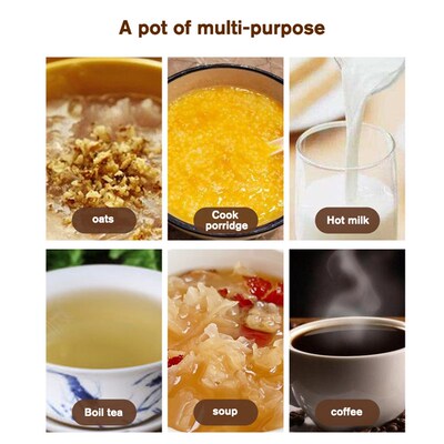 550ml Enamel Milk Pot Wooden Handle Gas Stove Induction Cook