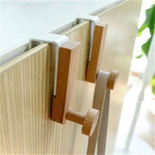 Door Back Hanging Holder Kitchen Cabinet Hook Towels