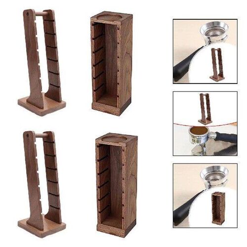 Coffee Powder Bowl Storage Rack Practical Wooden for Bar