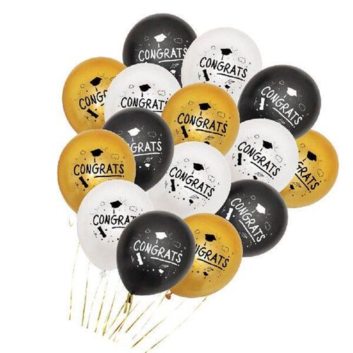 30 Pcs Balloons Graduation Supplies Letter Printing Set
