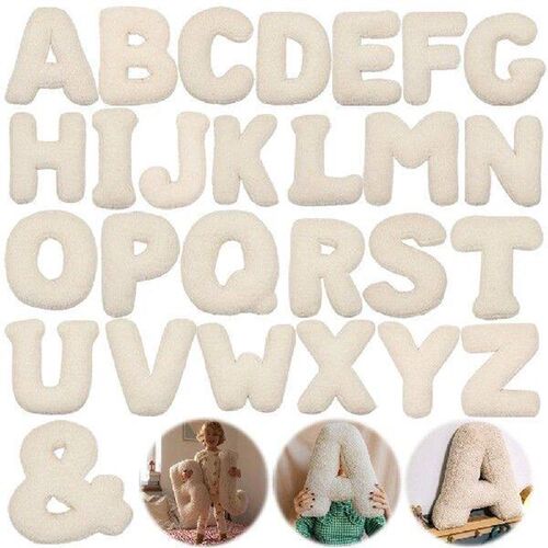 English Letter Pillow 26 Letters Shape Pillow Decorative