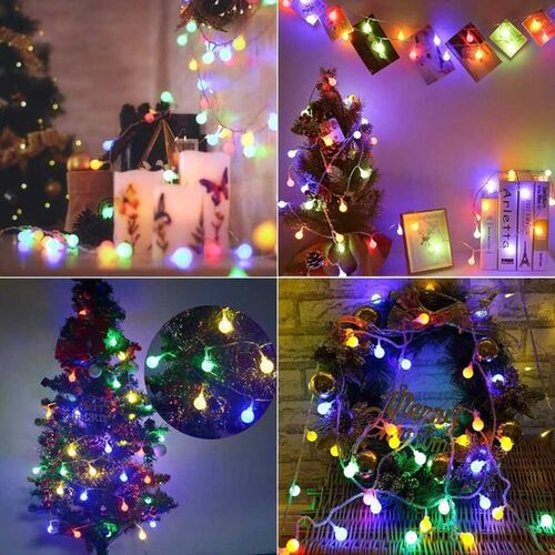 10m Led String Lights Waterproof IP44 With White Ball AC220V