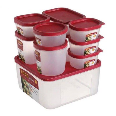 10 Pcs/Set Crisper Boxes Reusable Pizza Leftover Storage
