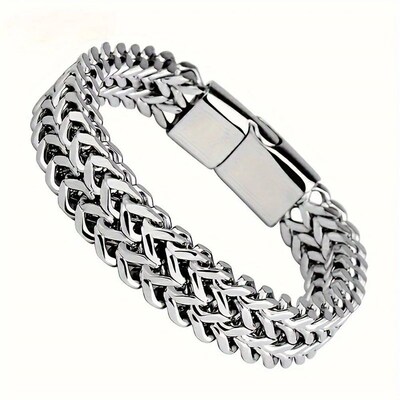Stainless Steel Braided Double Row Front and Rear Fish Scale