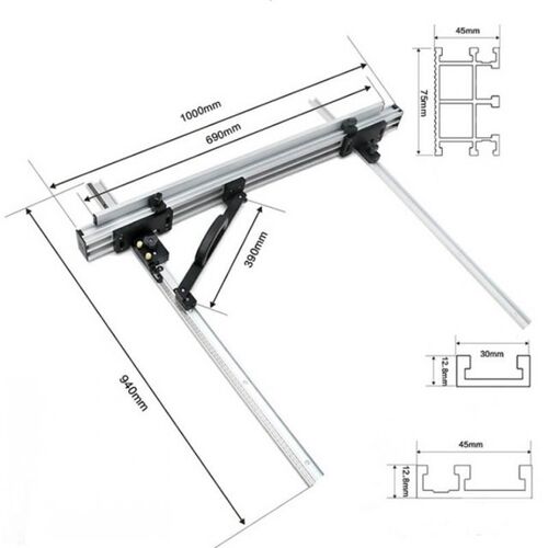 800/100mm Miter Track T-track Sliding Brackets for Electric
